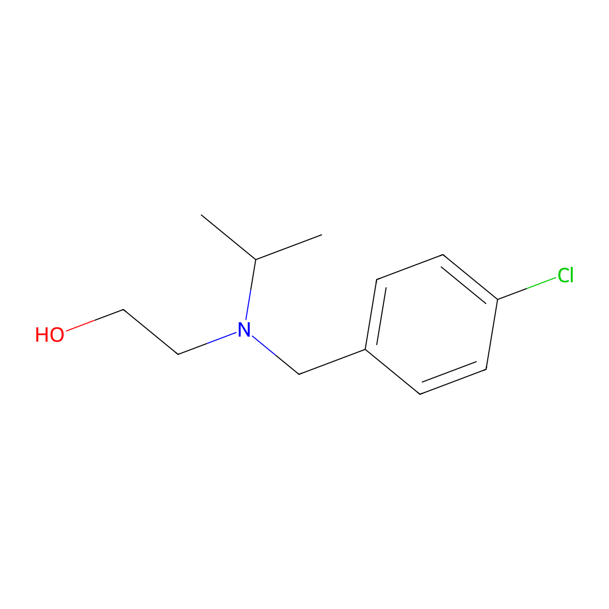 2-[(4-Chloro-benzyl)-isopropyl-amino]-ethanol molecular structure, CAS 1247188-42-6