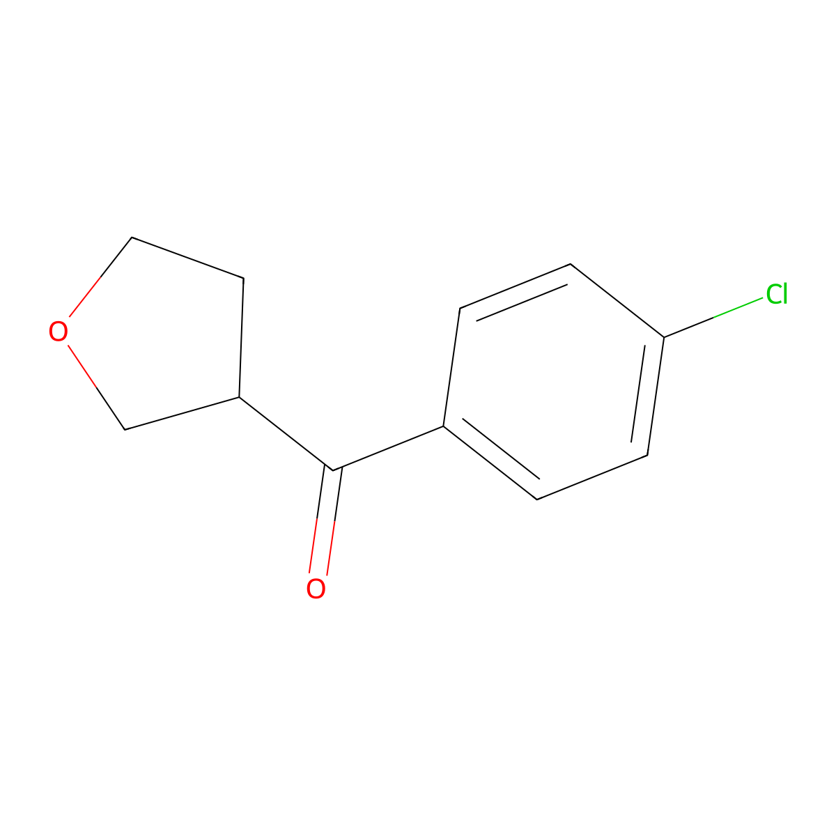 3-(4-Chlorobenzoyl)oxolane molecular structure, CAS 1247188-77-7