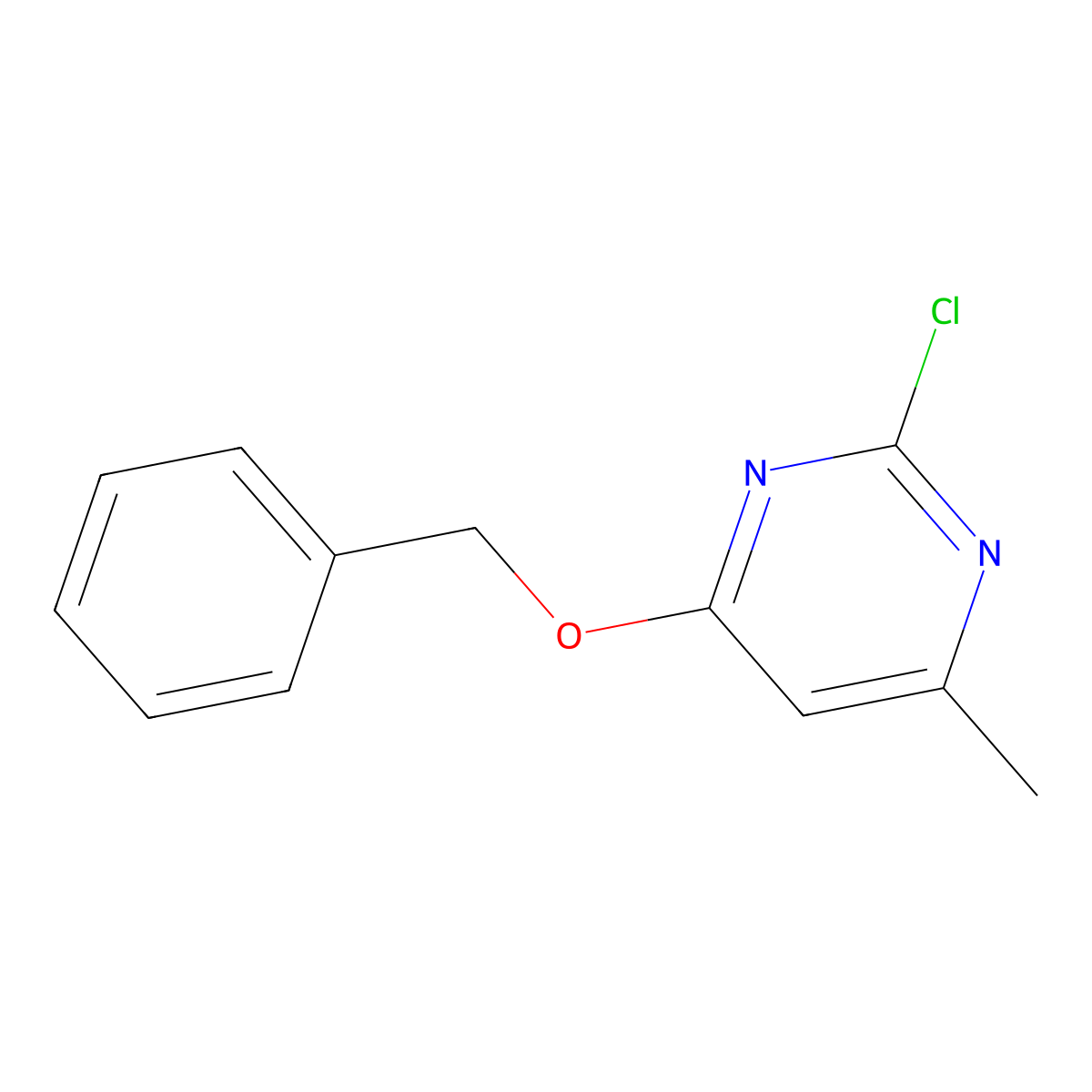 4-(Benzyloxy)-2-chloro-6-methylpyrimidine molecular structure, CAS 1247199-34-3