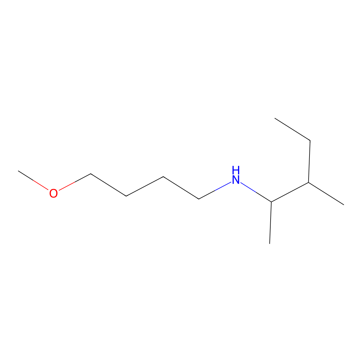 (4-Methoxybutyl)(3-methylpentan-2-yl)amine molecular structure, CAS 1247201-53-1
