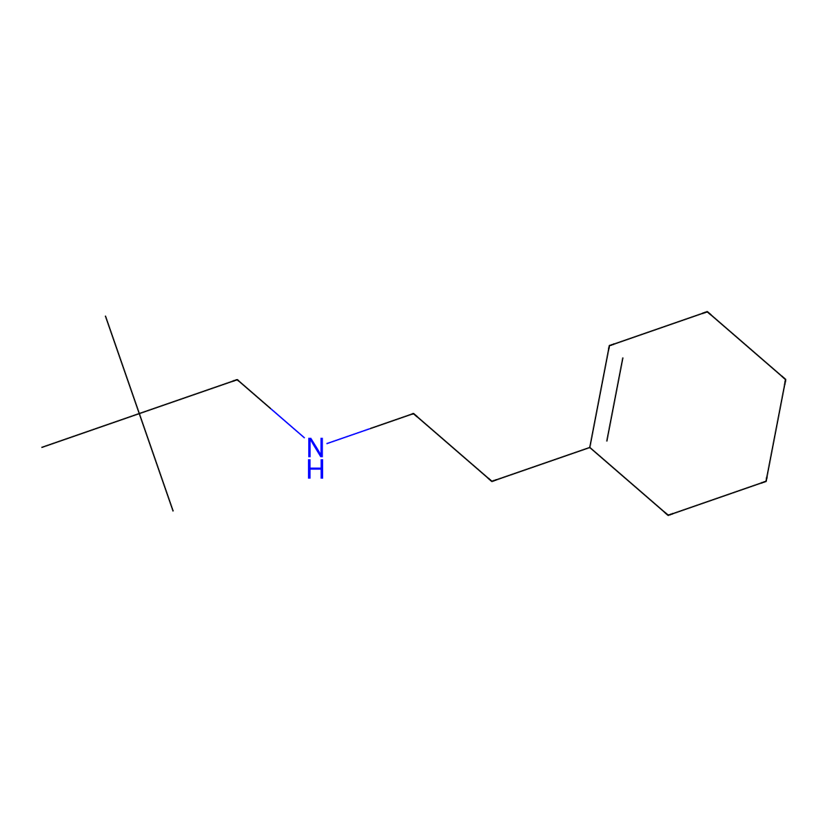 [2-(Cyclohex-1-en-1-yl)ethyl](2,2-dimethylpropyl)amine molecular structure, CAS 1247205-09-9