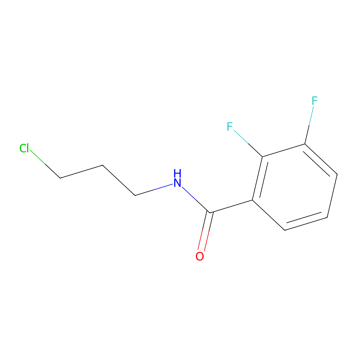 N-(3-chloropropyl)-2,3-difluorobenzamide molecular structure, CAS 1247219-44-8