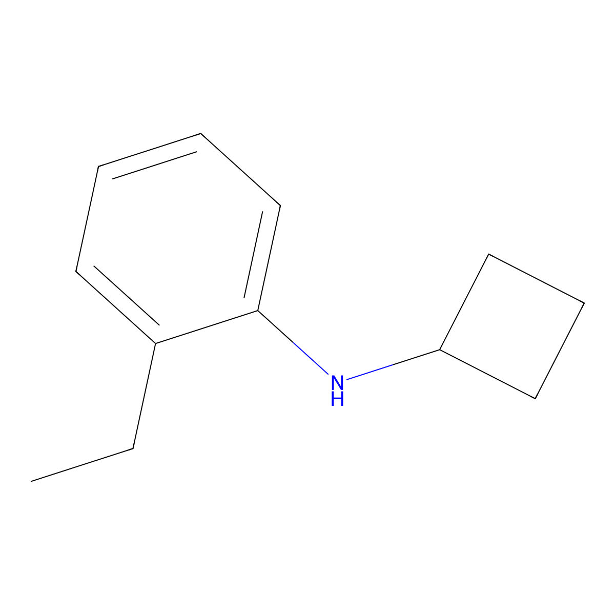 N-cyclobutyl-2-ethylaniline molecular structure, CAS 1247221-97-1