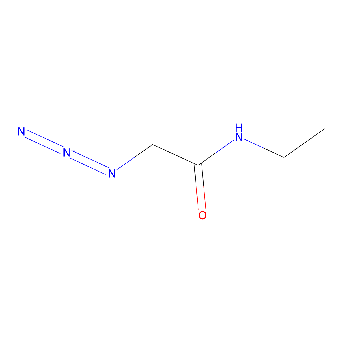 2-azido-N-ethylacetamide molecular structure, CAS 1247228-56-3