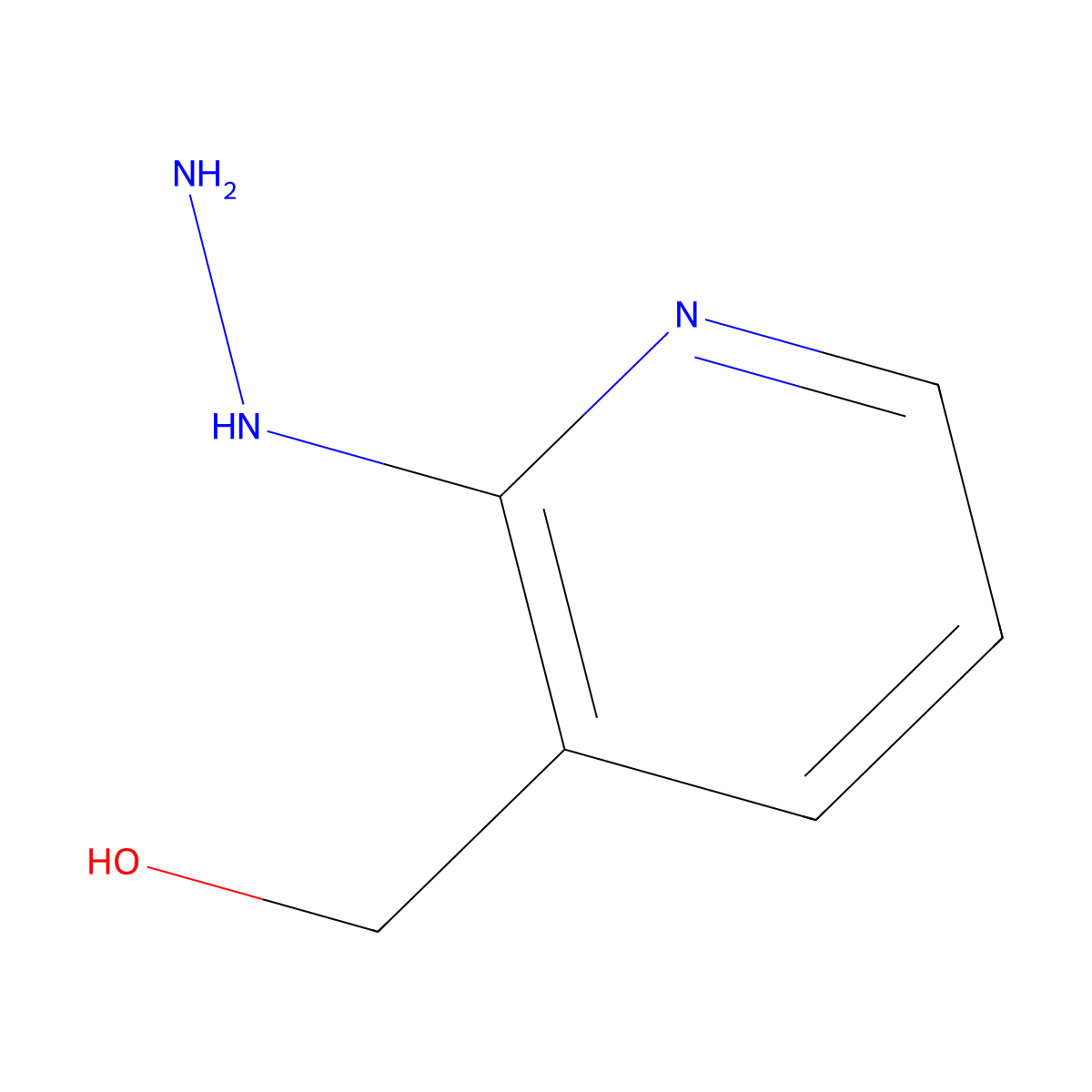 (2-Hydrazinylpyridin-3-yl)methanol molecular structure, CAS 1247234-67-8