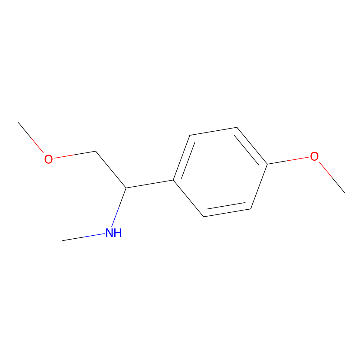 [2-Methoxy-1-(4-methoxyphenyl)ethyl](methyl)amine molecular structure, CAS 1247242-66-5