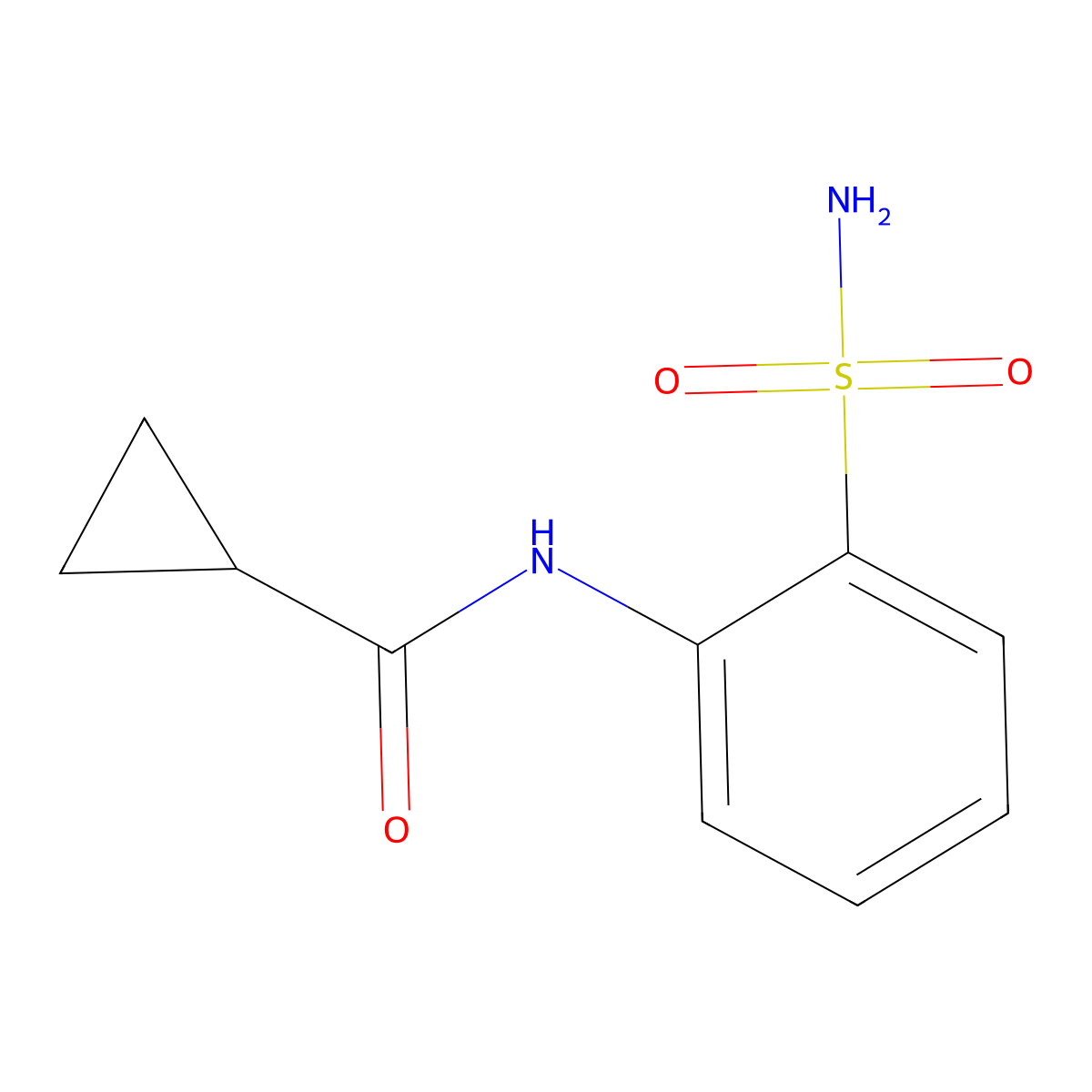 N-(2-sulfamoylphenyl)cyclopropanecarboxamide molecular structure, CAS 1247243-57-7