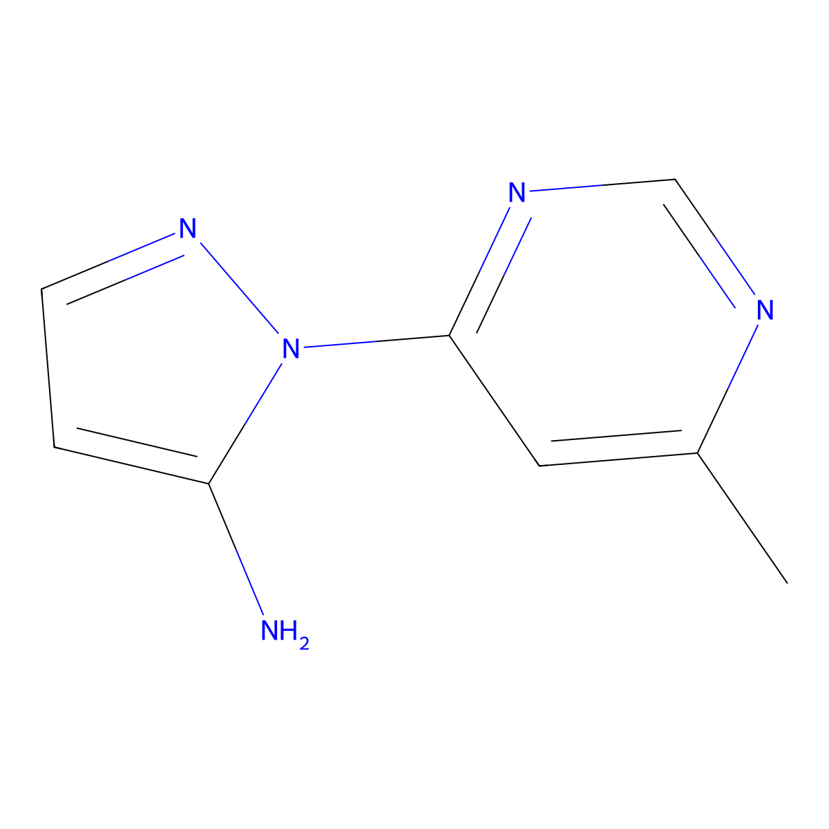 1-(6-methylpyrimidin-4-yl)-1H-pyrazol-5-amine molecular structure, CAS 1247244-22-9