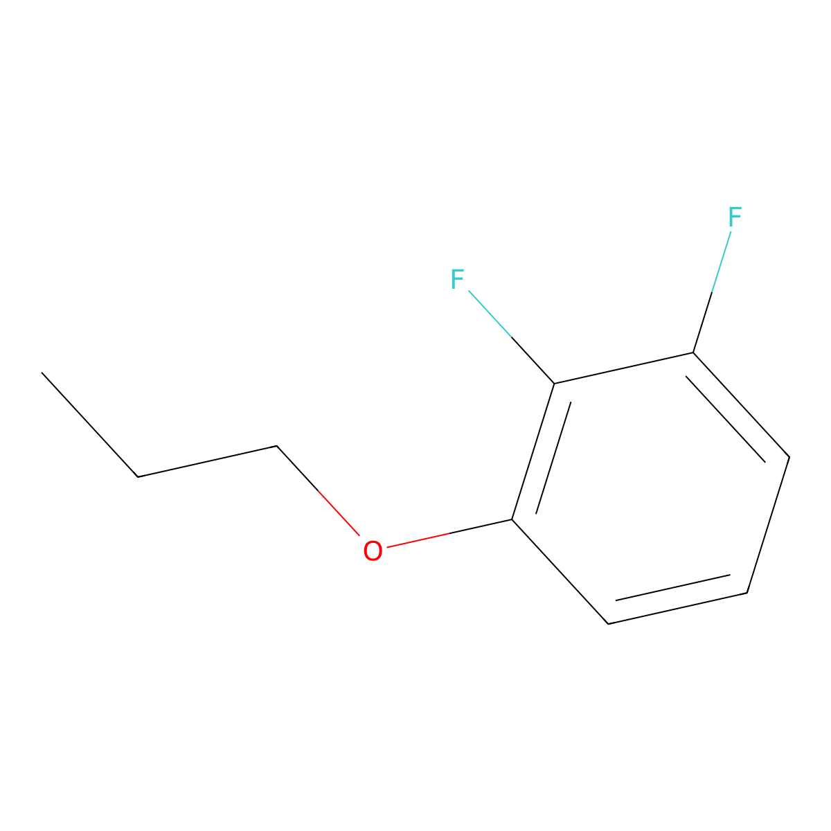1,2-Difluoro-3-propoxybenzene molecular structure, CAS 124728-93-4