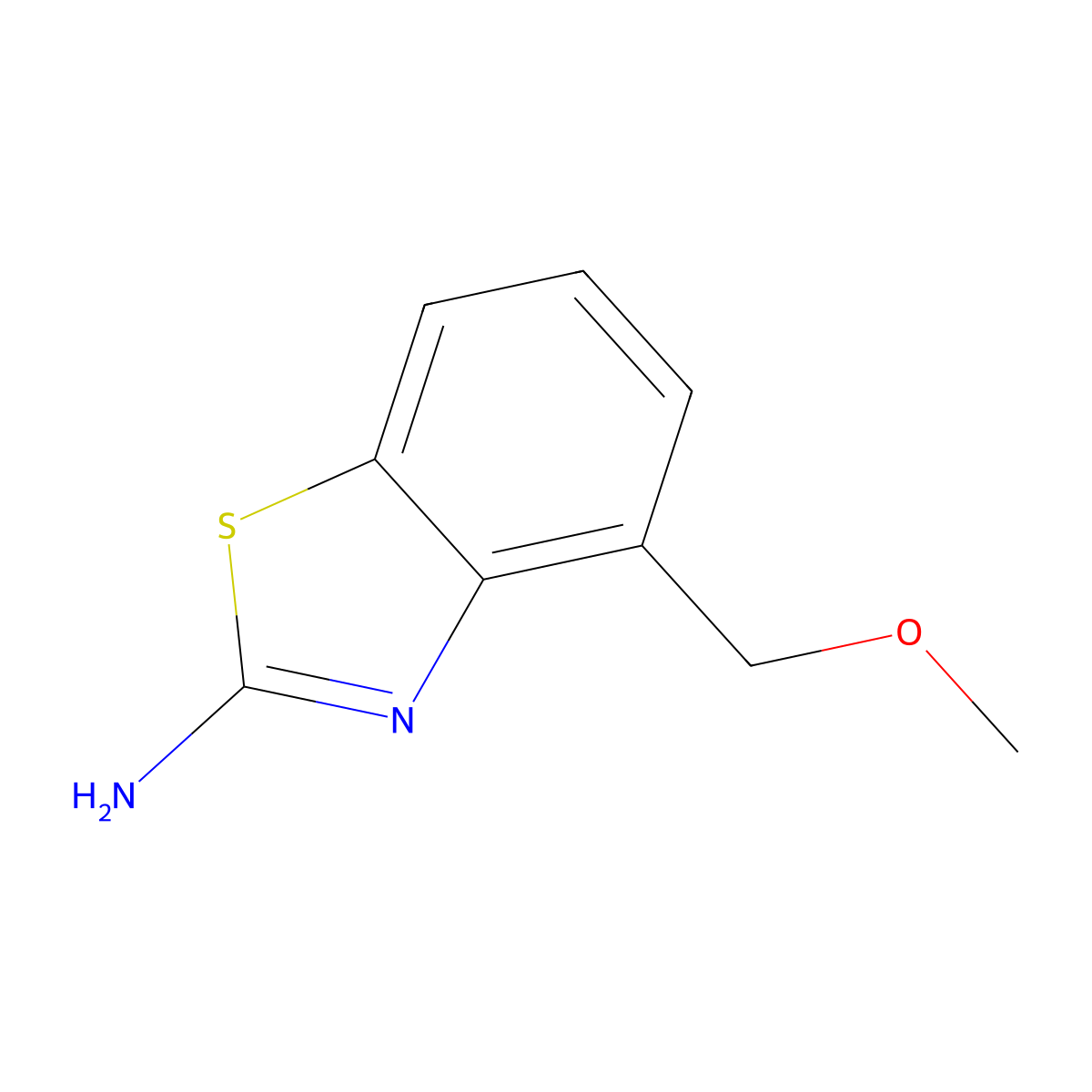 4-(Methoxymethyl)-1,3-benzothiazol-2-amine molecular structure, CAS 1247342-03-5