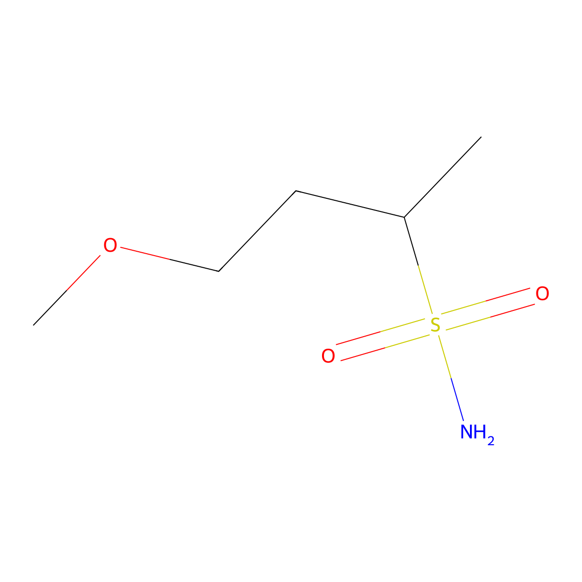 4-Methoxybutane-2-sulfonamide molecular structure, CAS 1247342-46-6