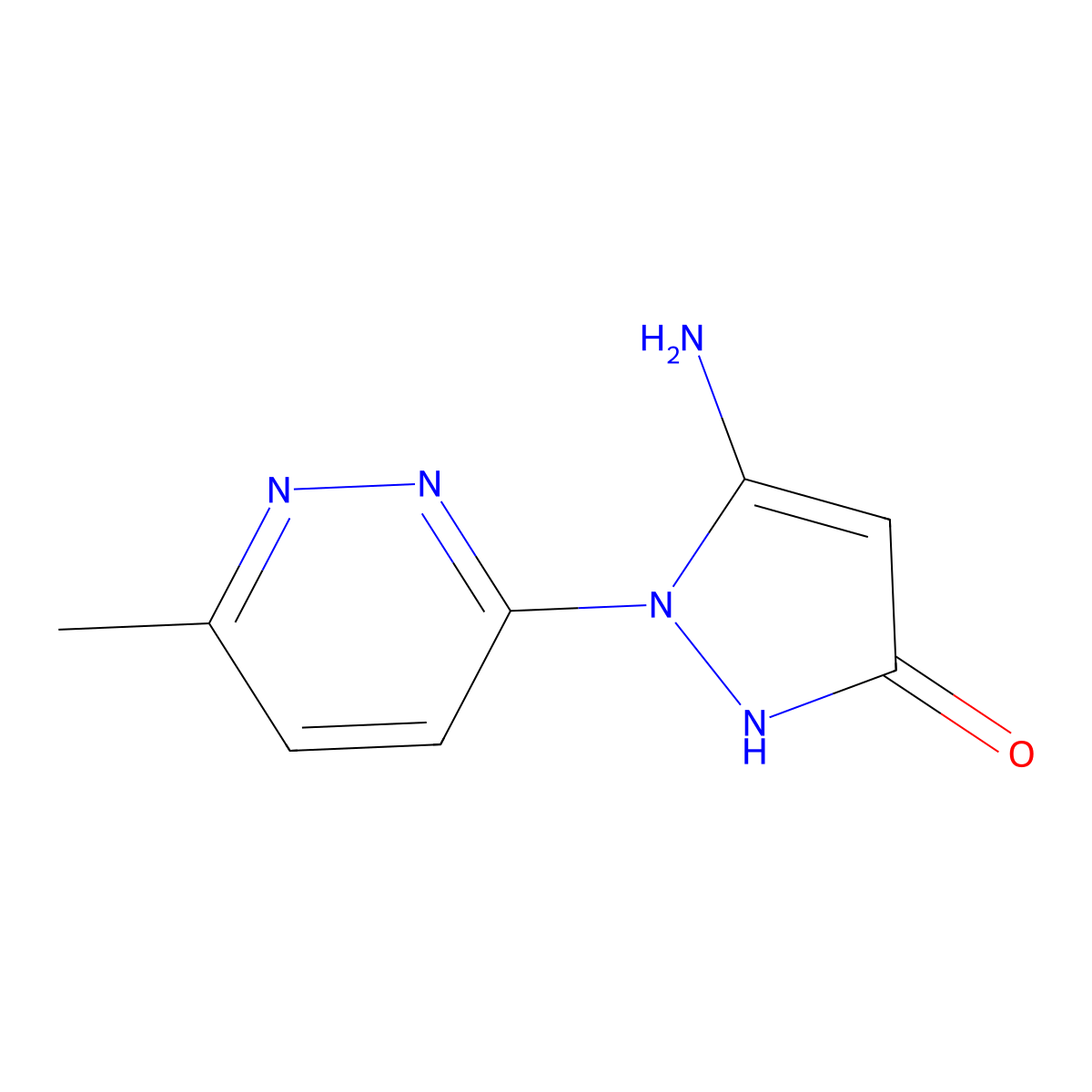 5-amino-1-(6-methylpyridazin-3-yl)-1H-pyrazol-3-ol molecular structure, CAS 1247342-79-5