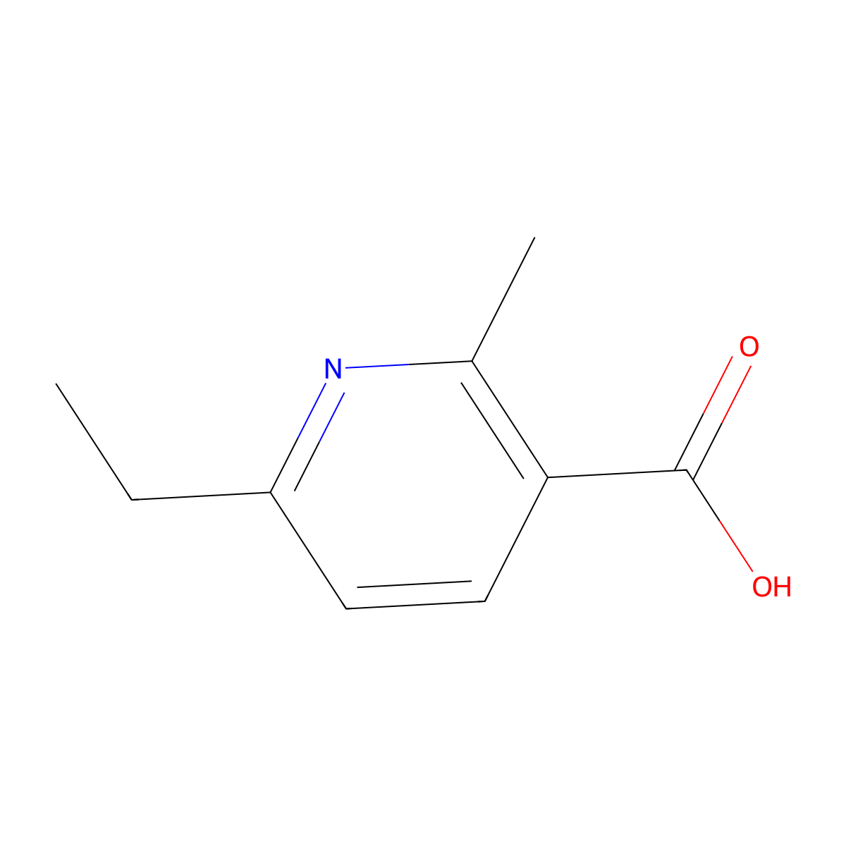 6-Ethyl-2-methylpyridine-3-carboxylic acid molecular structure, CAS 1247348-49-7