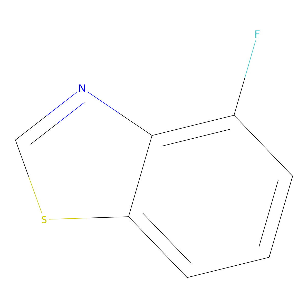 4-Fluorobenzo[d]thiazole molecular structure, CAS 1247348-92-0