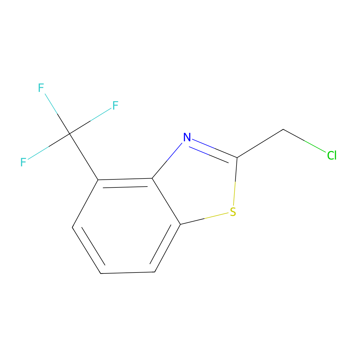2-(Chloromethyl)-4-(trifluoromethyl)-1,3-benzothiazole molecular structure, CAS 1247348-94-2