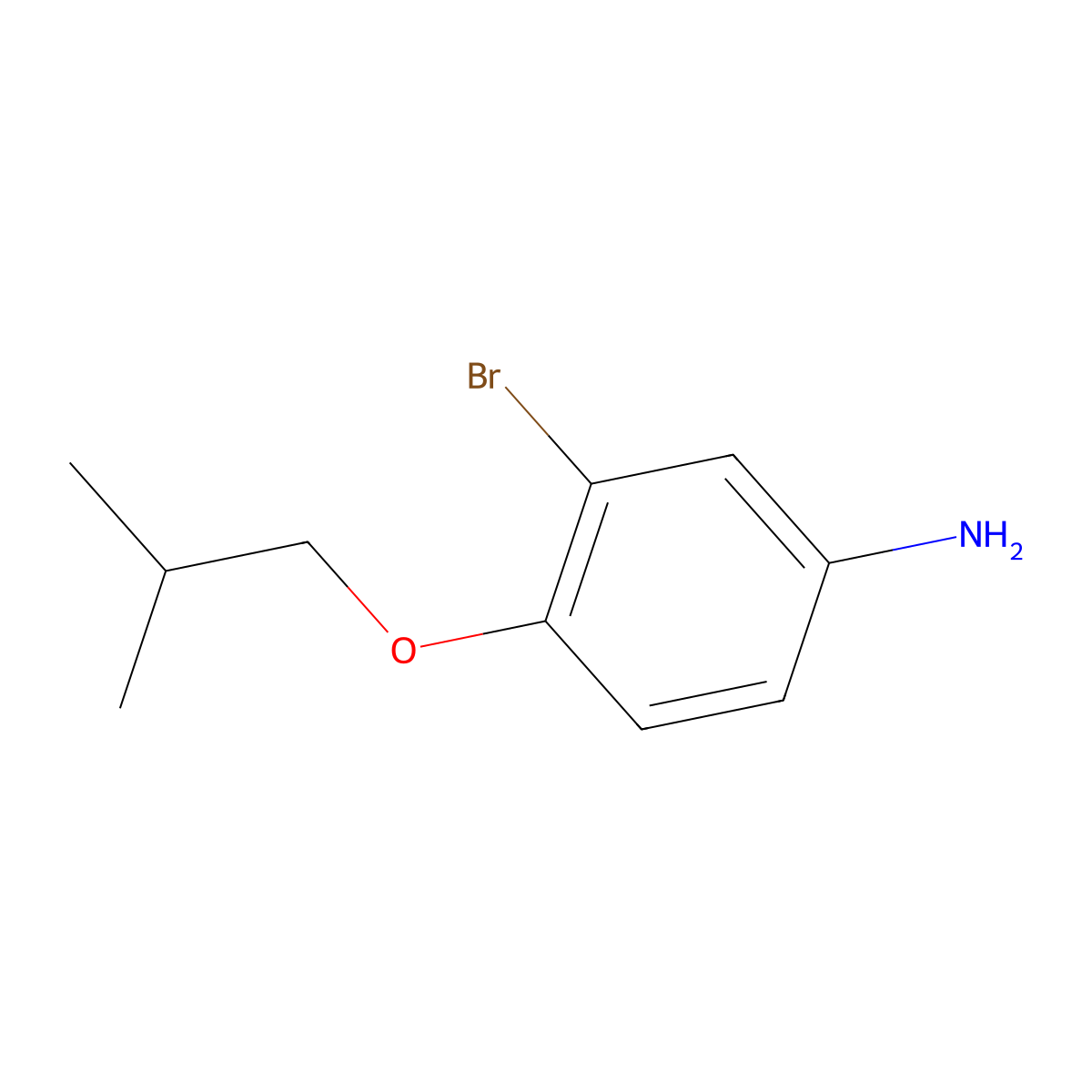 3-Bromo-4-isobutoxyaniline molecular structure, CAS 1247349-99-0