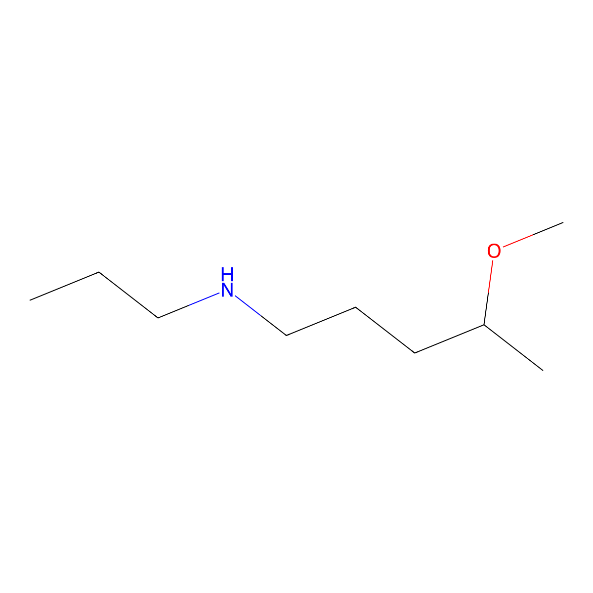 (4-Methoxypentyl)(propyl)amine molecular structure, CAS 1247350-38-4