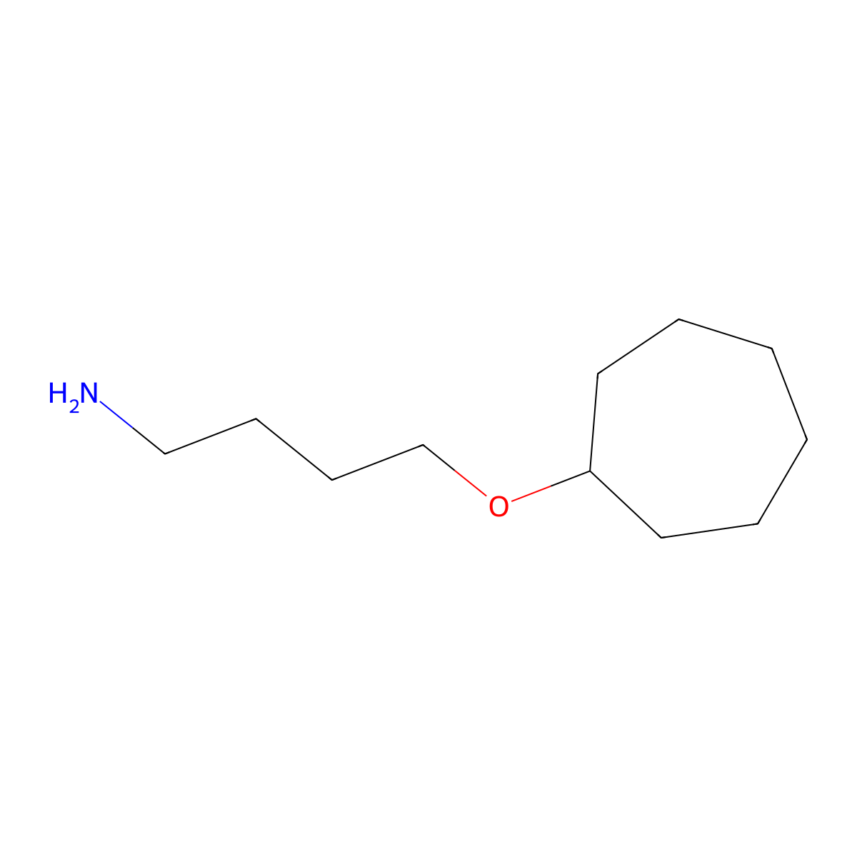 (4-Aminobutoxy)cycloheptane molecular structure, CAS 1247354-86-4