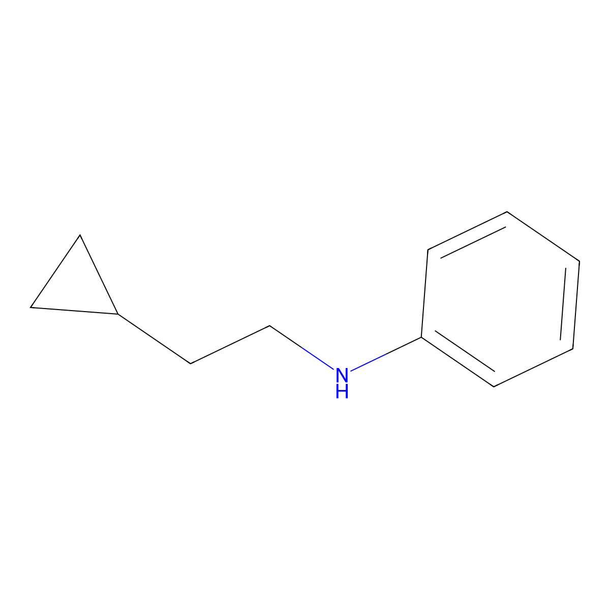 N-(2-cyclopropylethyl)benzenamine molecular structure, CAS 1247354-92-2