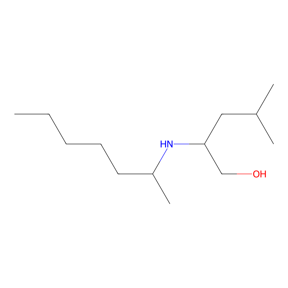 2-[(Heptan-2-yl)amino]-4-methylpentan-1-ol molecular structure, CAS 1247355-78-7
