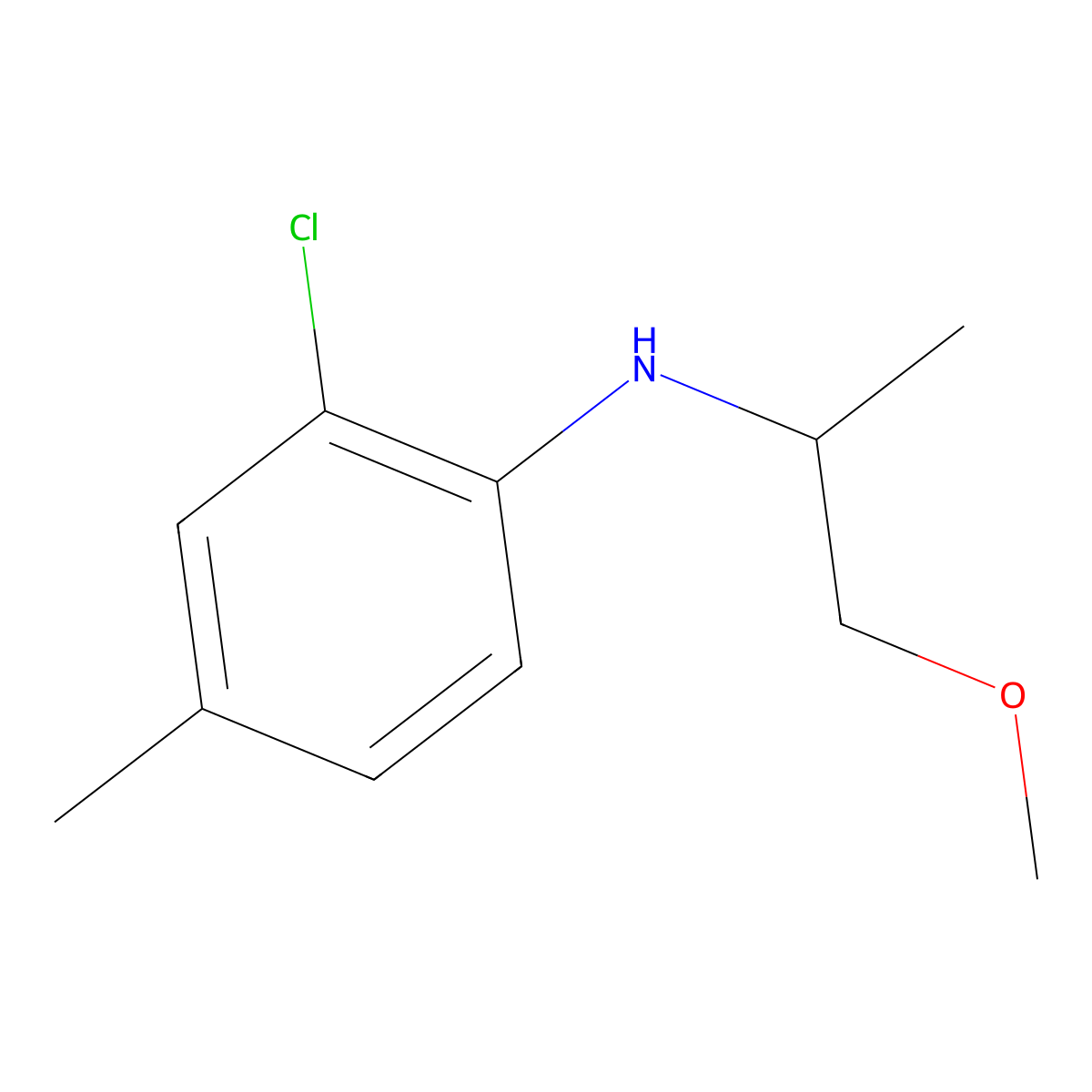 2-chloro-N-(1-methoxypropan-2-yl)-4-methylaniline molecular structure, CAS 1247356-68-8