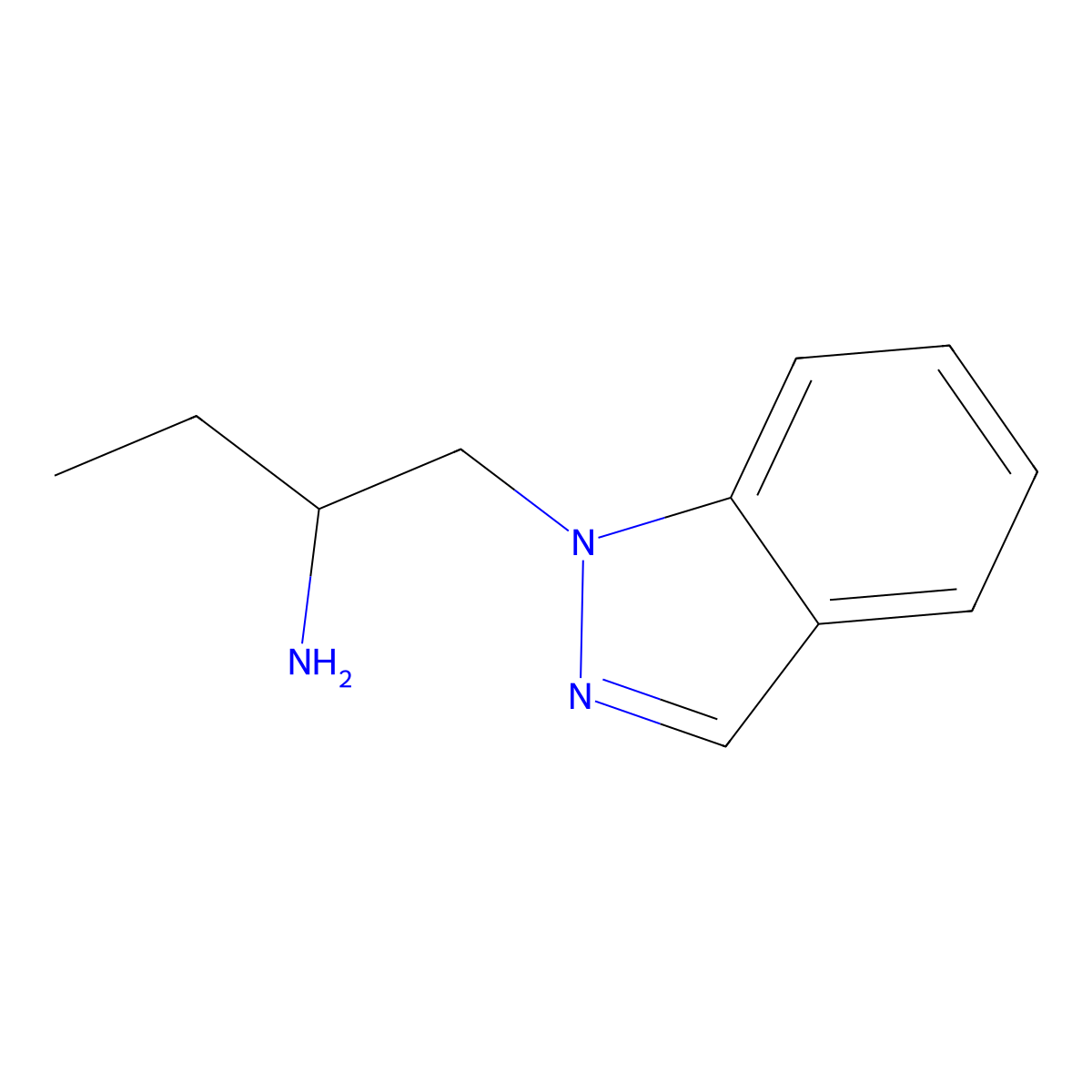 1-(1H-indazol-1-yl)butan-2-amine molecular structure, CAS 1247365-00-9