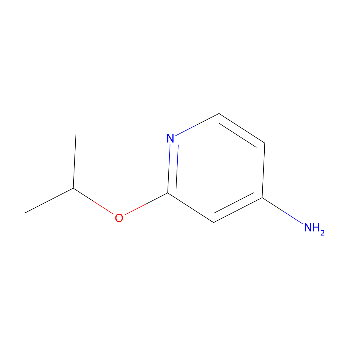 2-(Propan-2-yloxy)pyridin-4-amine molecular structure, CAS 1247371-36-3