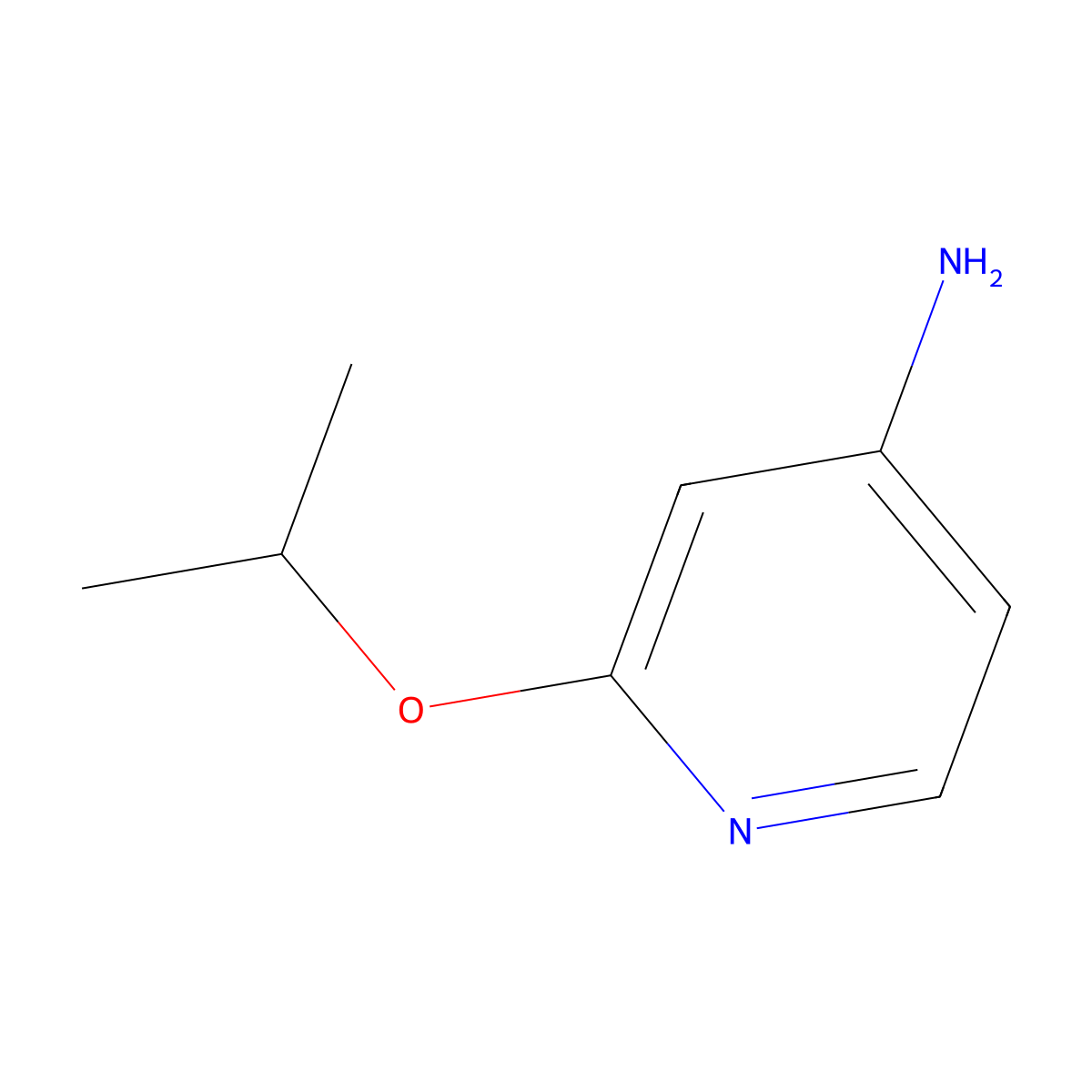 2-(Propan-2-yloxy)pyridin-4-amine molecular structure, CAS 1247371-36-3