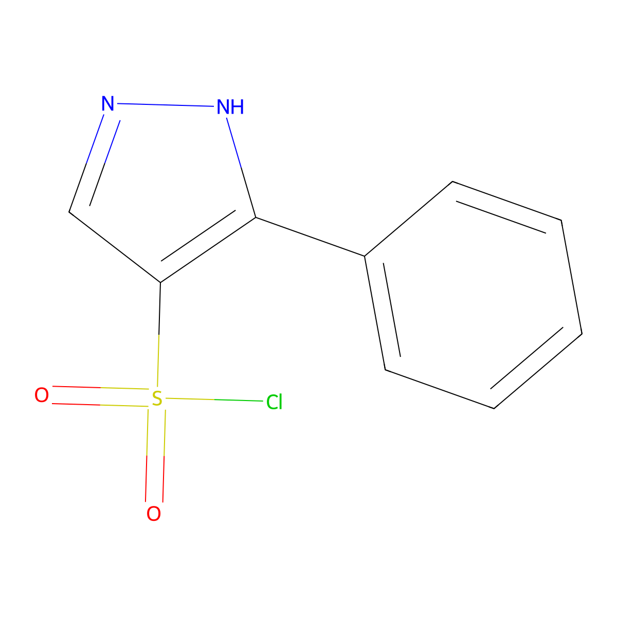 3-Phenyl-1h-pyrazole-4-sulfonyl chloride molecular structure, CAS 1247371-67-0