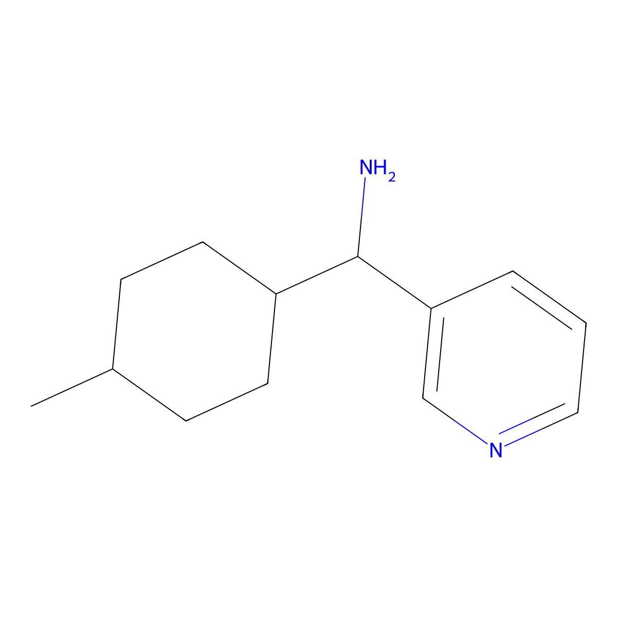 (4-Methylcyclohexyl)(pyridin-3-yl)methanamine molecular structure, CAS 1247371-82-9