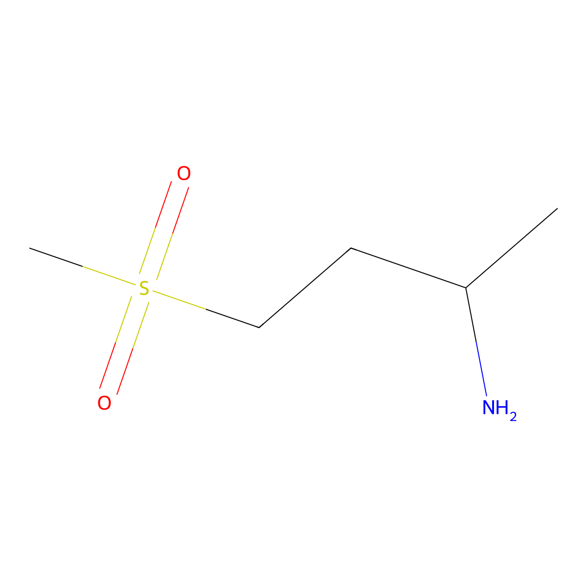 4-Methanesulfonylbutan-2-amine molecular structure, CAS 1247371-90-9