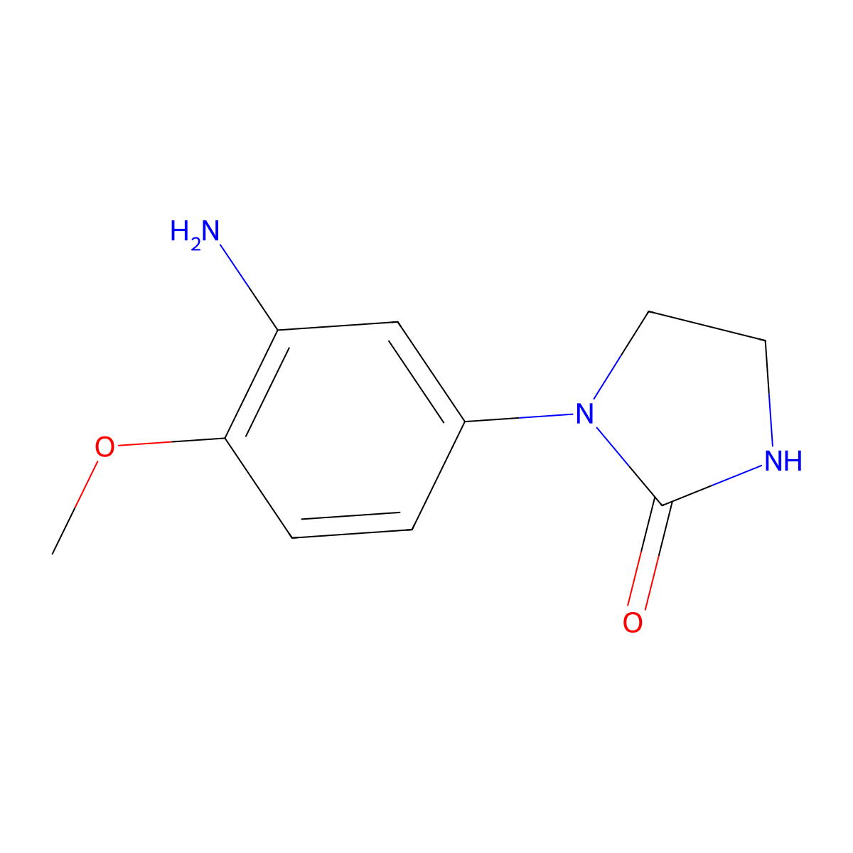 1-(3-Amino-4-methoxyphenyl)imidazolidin-2-one molecular structure, CAS 1247377-44-1