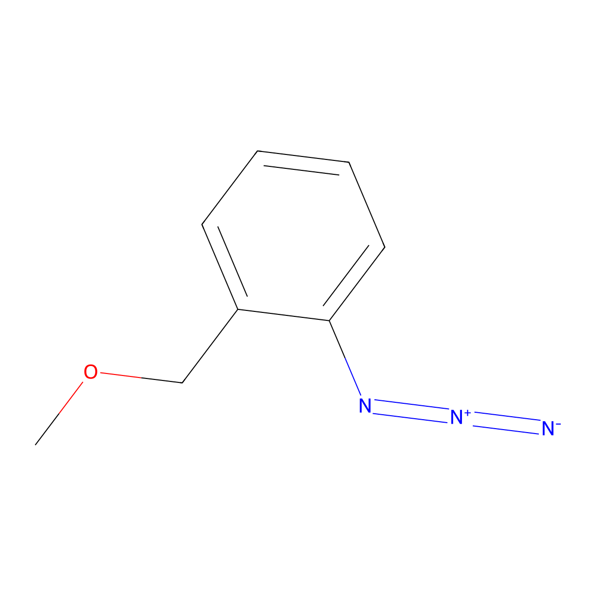 1-Azido-2-(methoxymethyl)benzene molecular structure, CAS 1247377-50-9