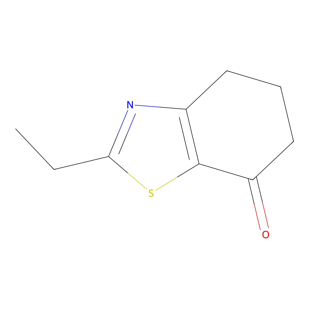 2-Ethyl-4,5,6,7-tetrahydro-1,3-benzothiazol-7-one molecular structure, CAS 1247386-03-3