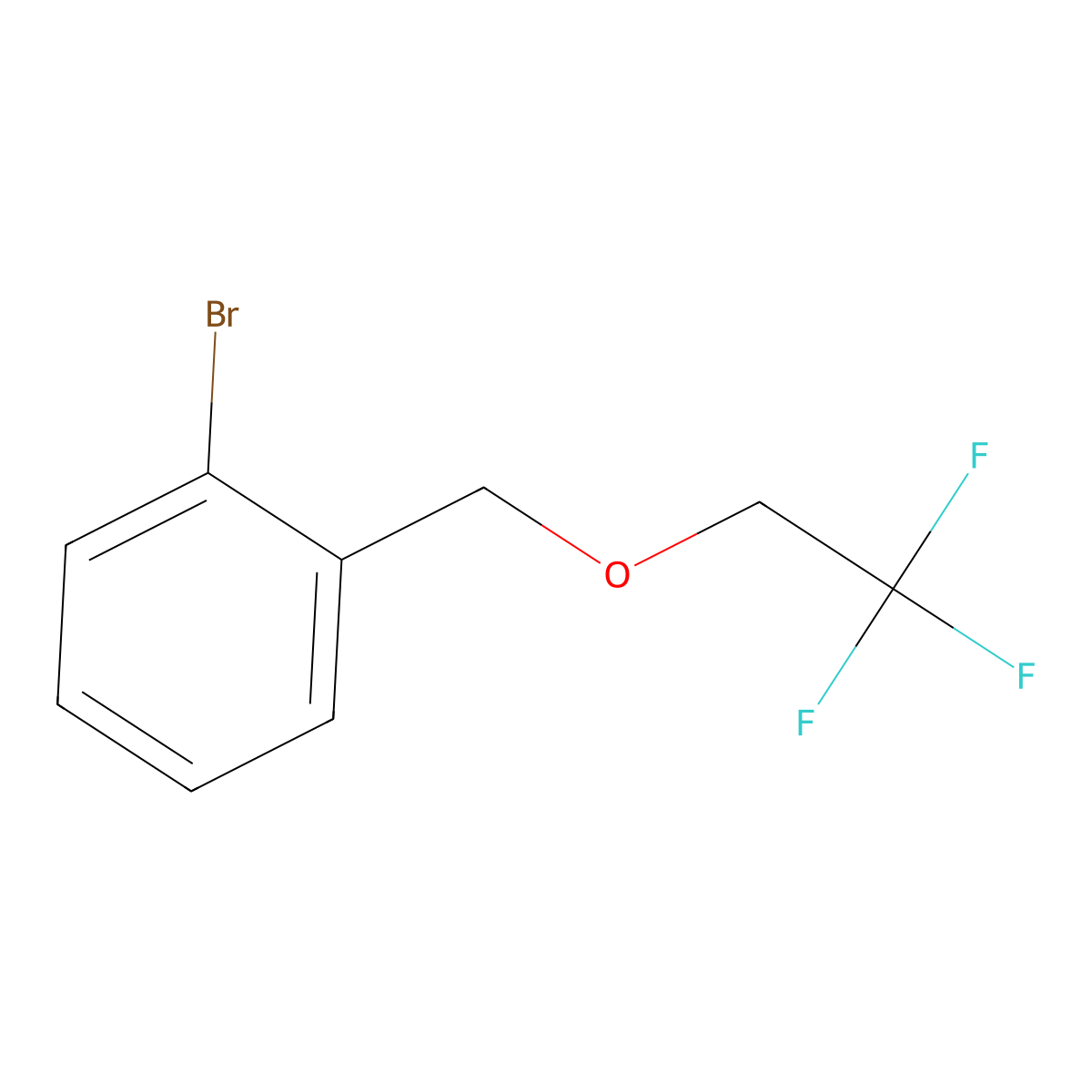 1-Bromo-2-((2,2,2-trifluoroethoxy)methyl)benzene molecular structure, CAS 1247392-19-3