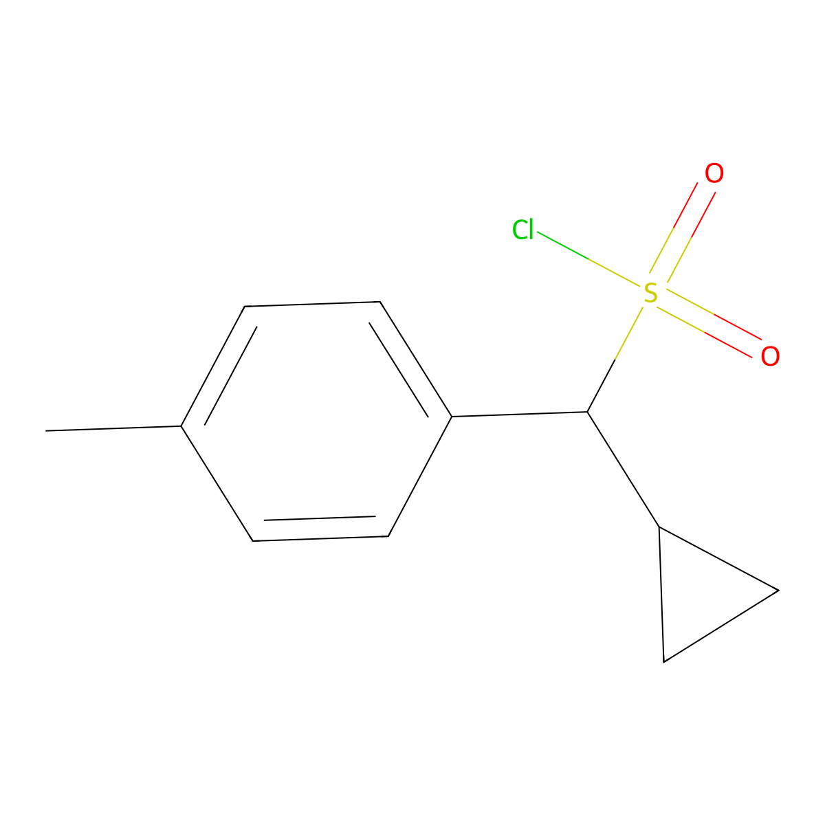 Cyclopropyl(p-tolyl)methanesulfonyl chloride molecular structure, CAS 1247402-93-2