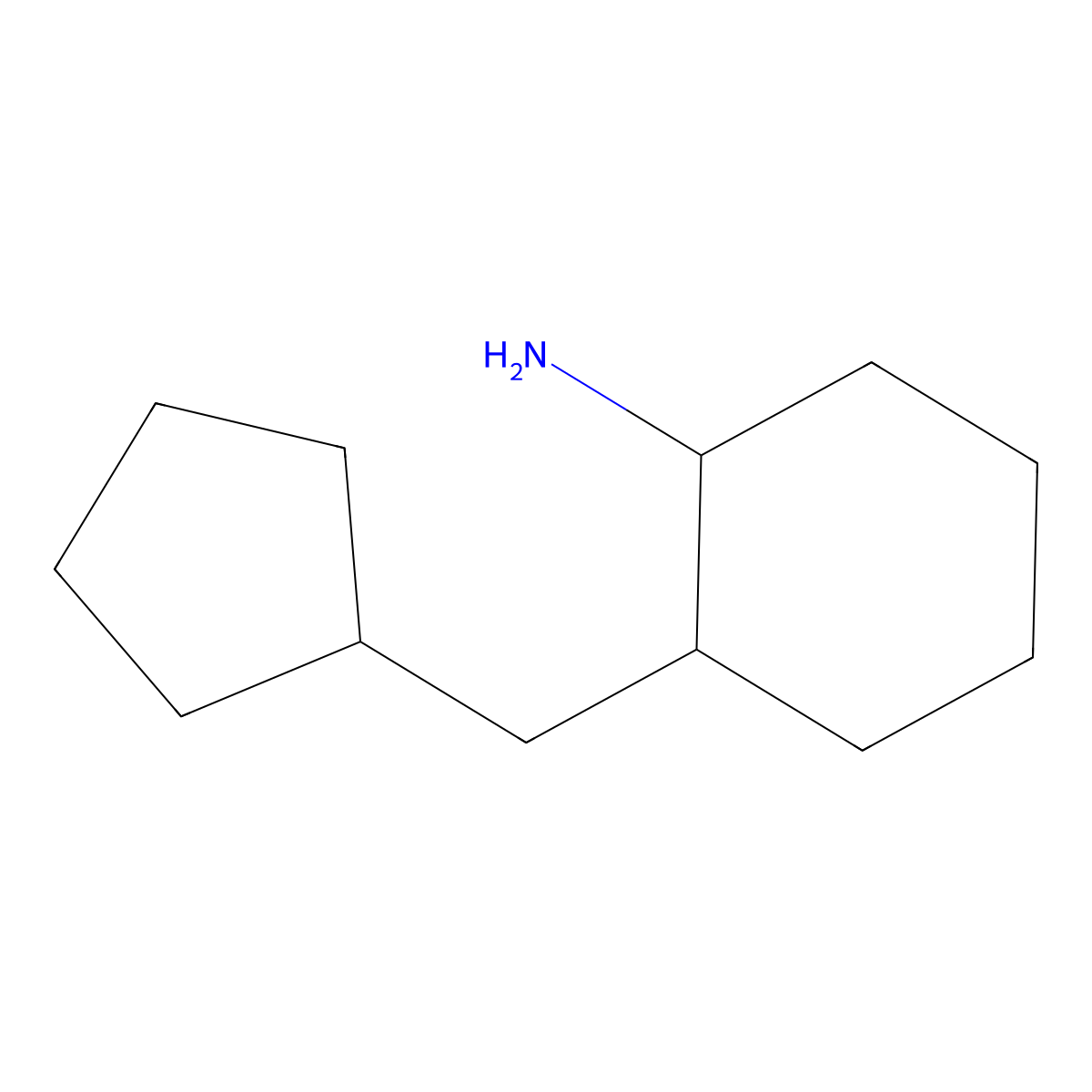 2-(Cyclopentylmethyl)cyclohexan-1-amine molecular structure, CAS 1247406-30-9