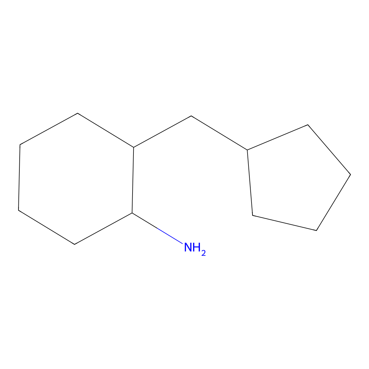 2-(Cyclopentylmethyl)cyclohexan-1-amine molecular structure, CAS 1247406-30-9