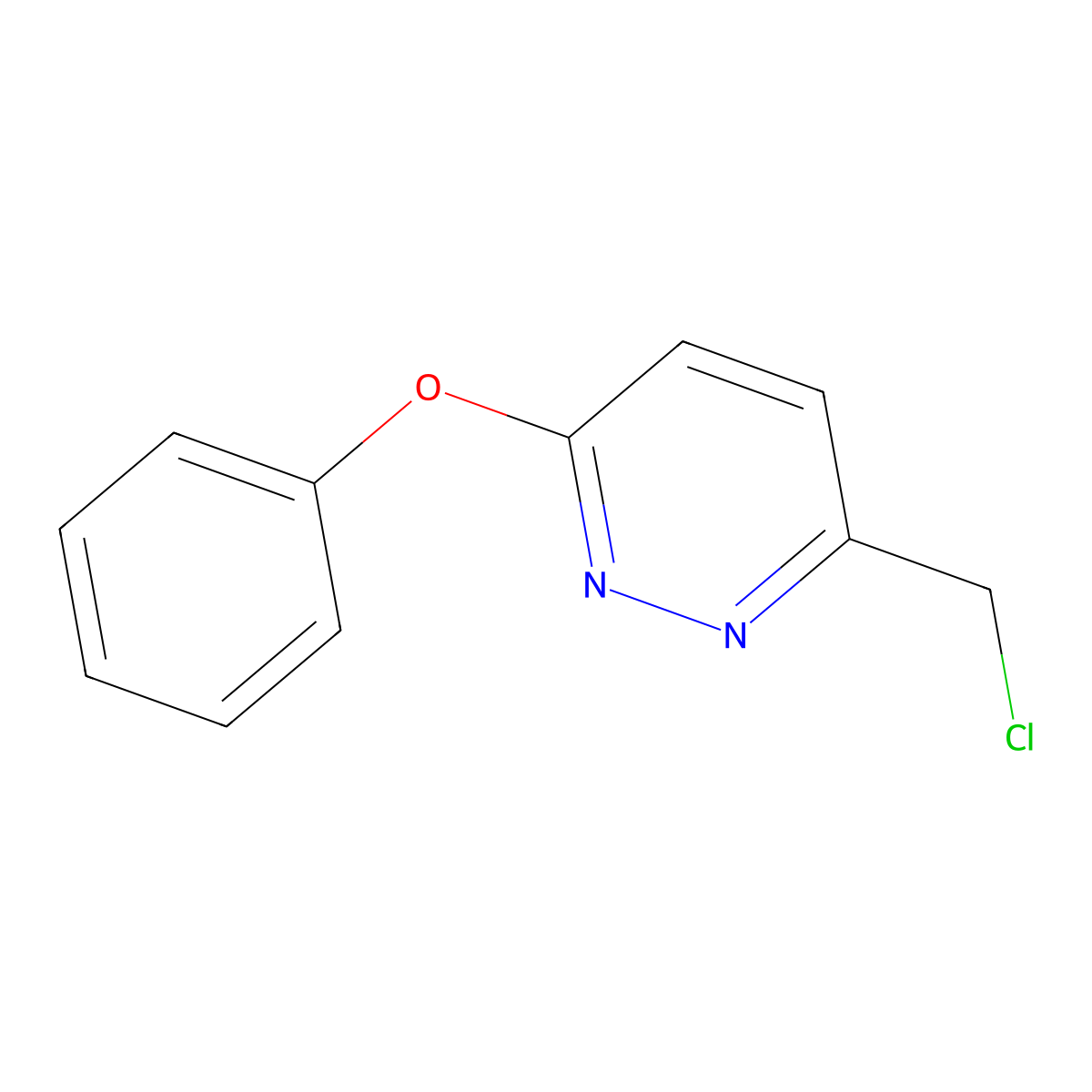 3-(Chloromethyl)-6-phenoxy-pyridazine molecular structure, CAS 1247409-28-4