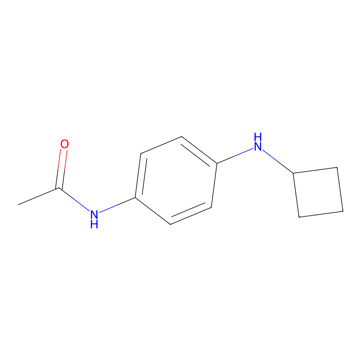 N-[4-(cyclobutylamino)phenyl]acetamide molecular structure, CAS 1247410-50-9