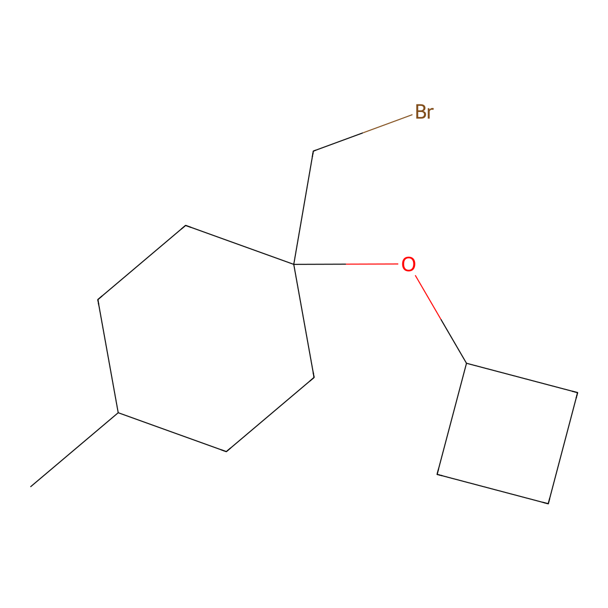 1-(Bromomethyl)-1-cyclobutoxy-4-methylcyclohexane molecular structure, CAS 1247414-67-0