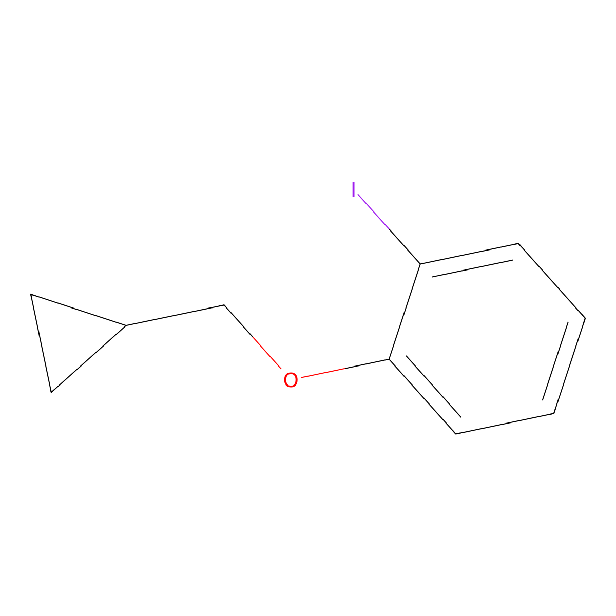 1-(Cyclopropylmethoxy)-2-iodobenzene molecular structure, CAS 1247426-01-2