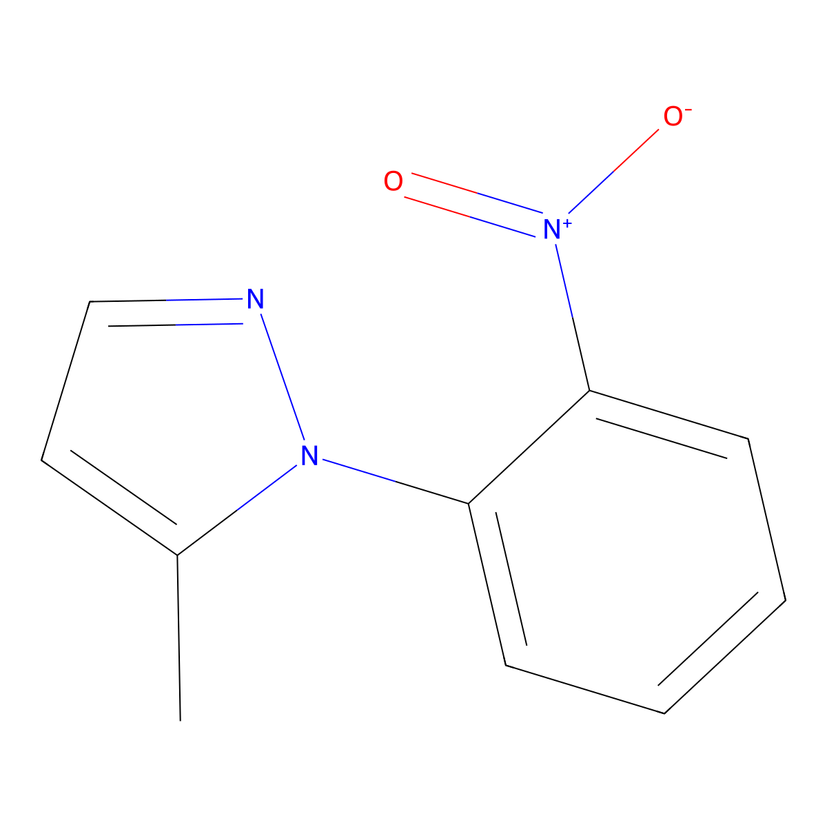 5-Methyl-1-(2-nitrophenyl)-1H-pyrazole molecular structure, CAS 1247439-67-3
