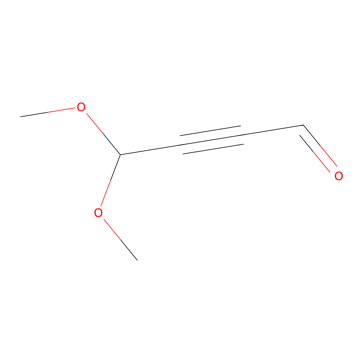 4,4-Dimethoxybut-2-ynal molecular structure, CAS 124744-10-1