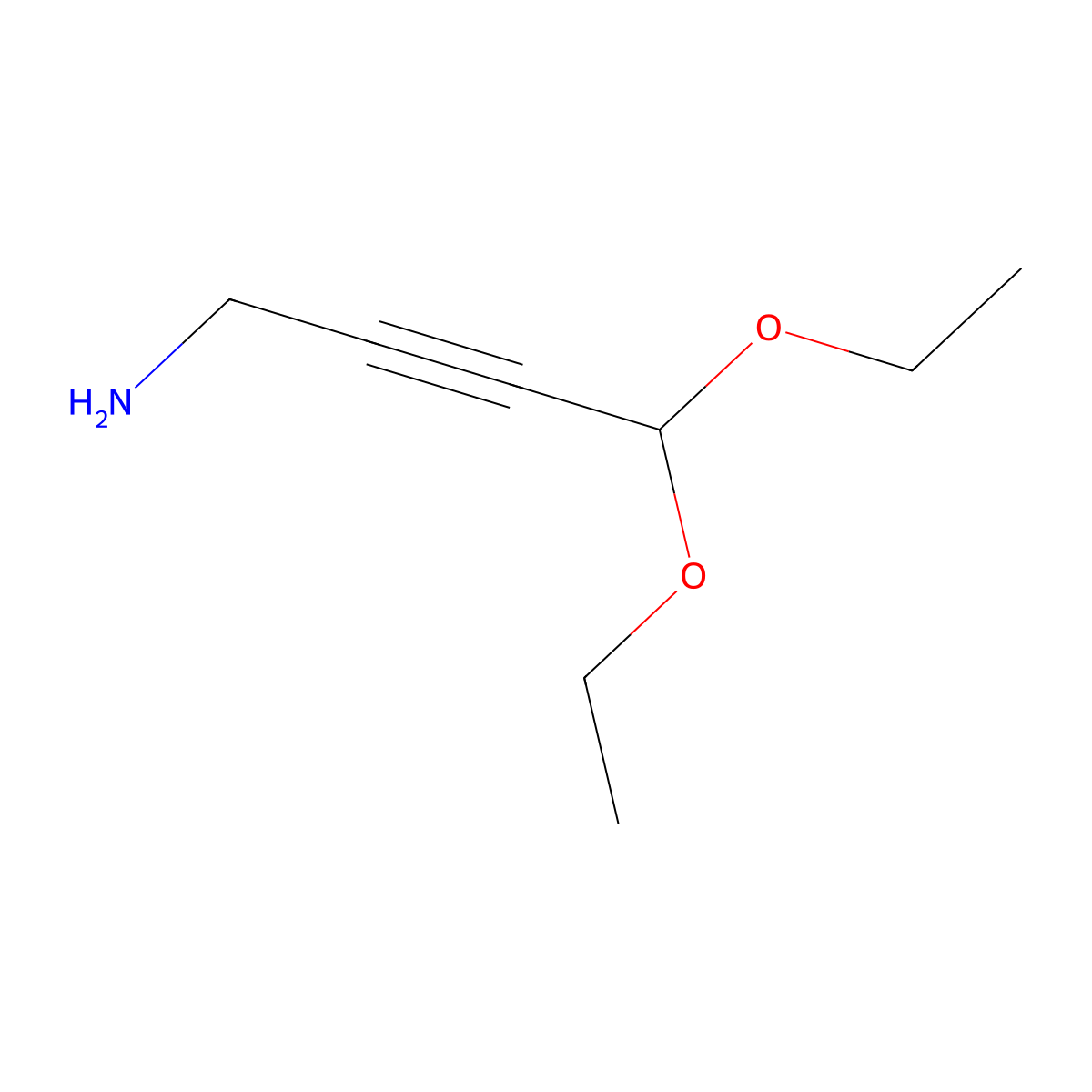 4,4-Diethoxybut-2-yn-1-amine molecular structure, CAS 124744-14-5