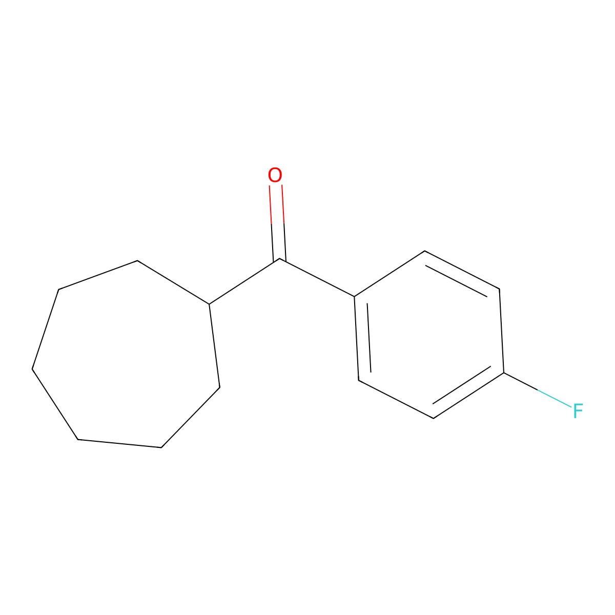 4-Fluorophenyl cycloheptyl ketone molecular structure, CAS 1247443-33-9