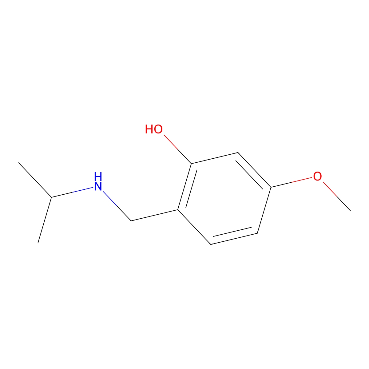5-Methoxy-2-{[(propan-2-yl)amino]methyl}phenol molecular structure, CAS 1247443-84-0