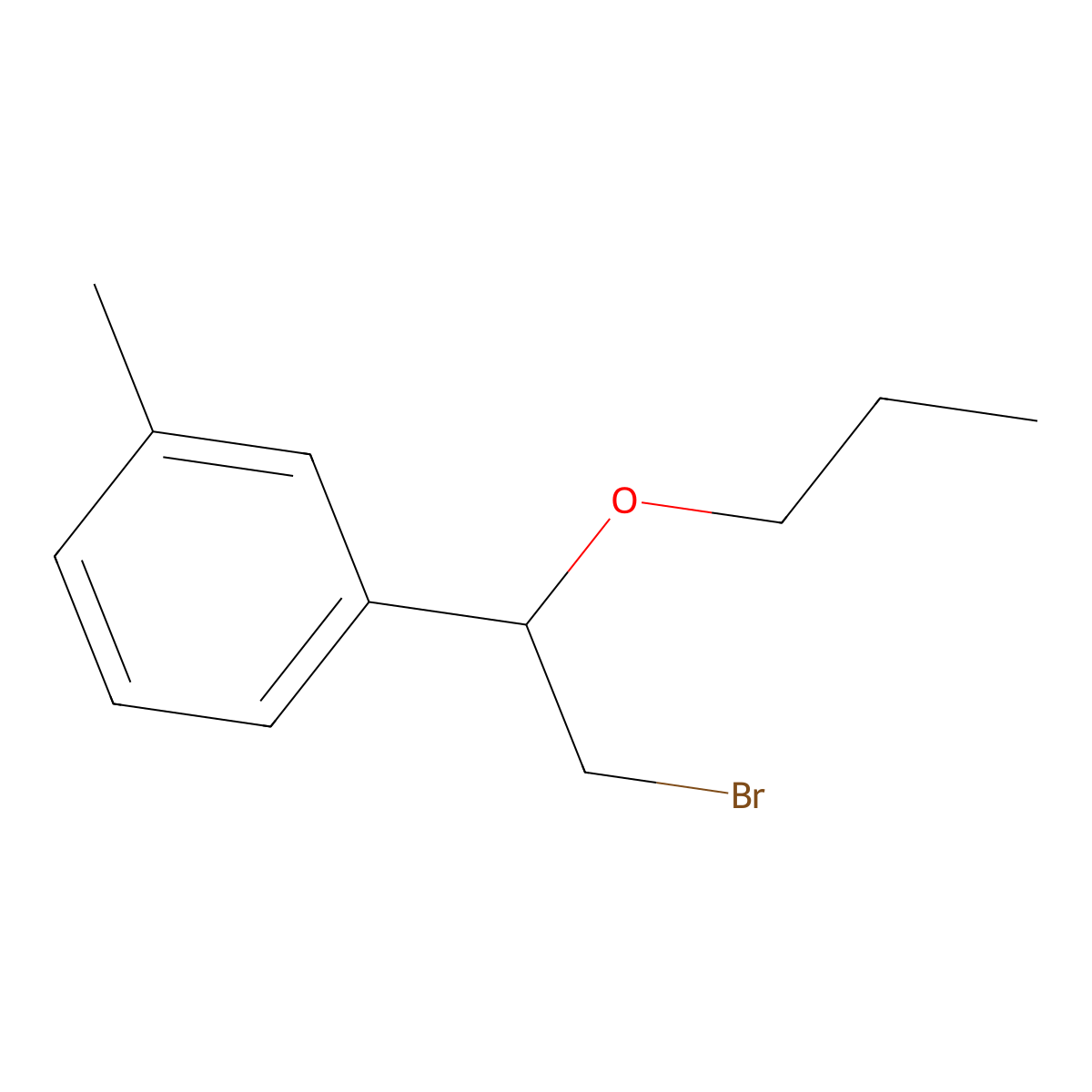 1-(2-Bromo-1-propoxyethyl)-3-methylbenzene molecular structure, CAS 1247444-43-4