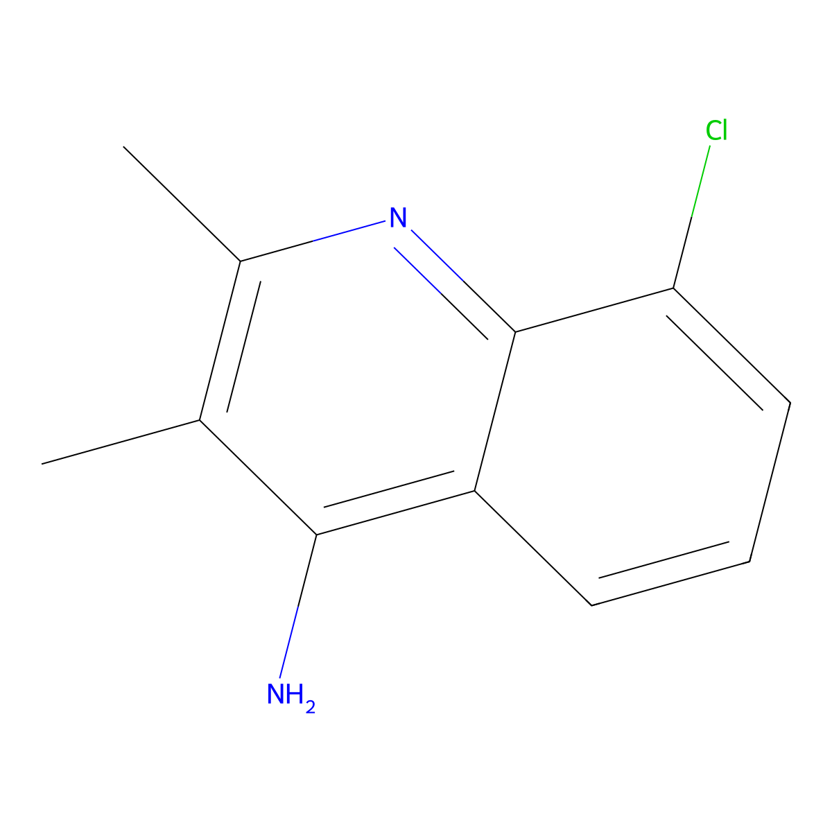 8-Chloro-2,3-dimethylquinolin-4-amine molecular structure, CAS 1247447-00-2