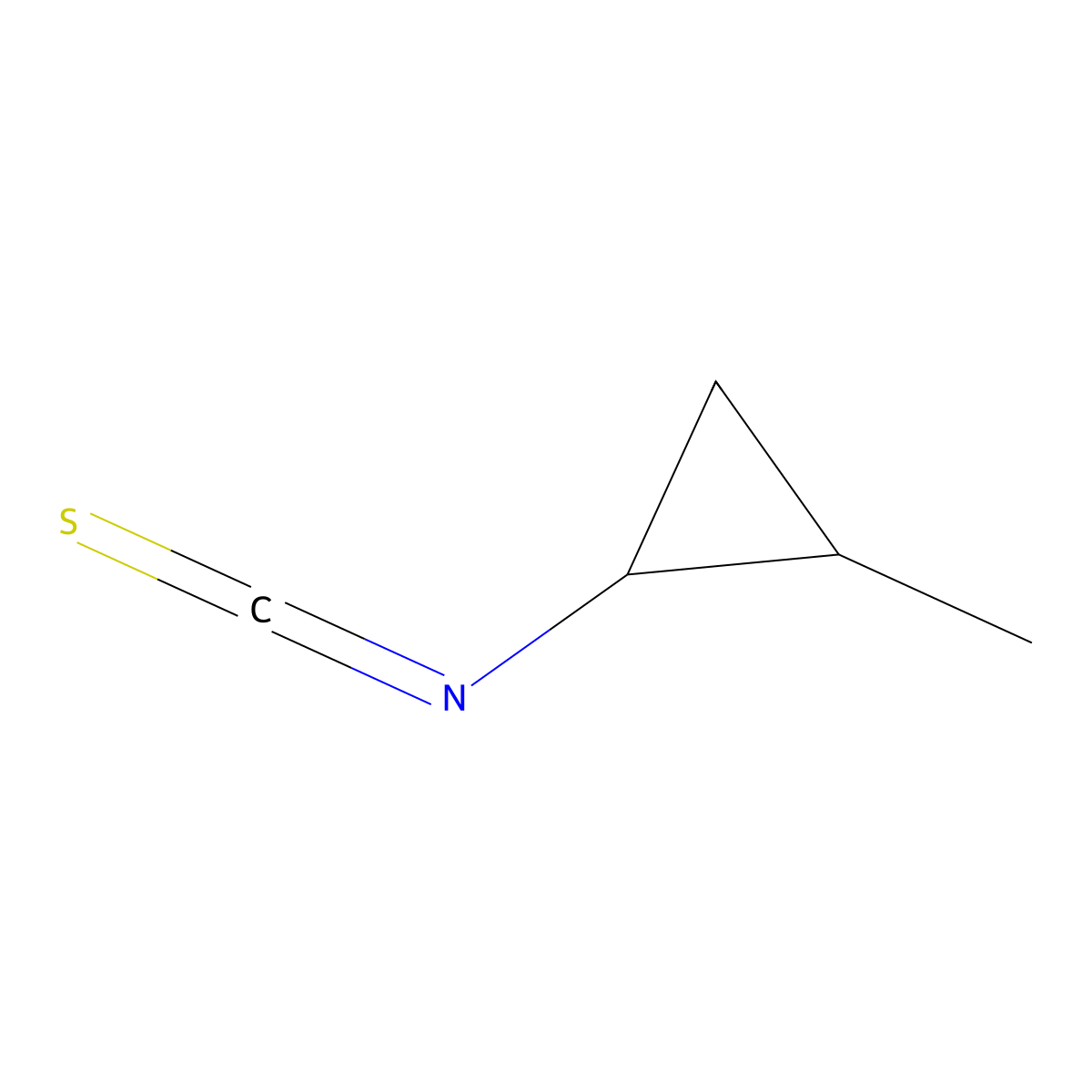 1-Isothiocyanato-2-methylcyclopropane molecular structure, CAS 1247449-42-8